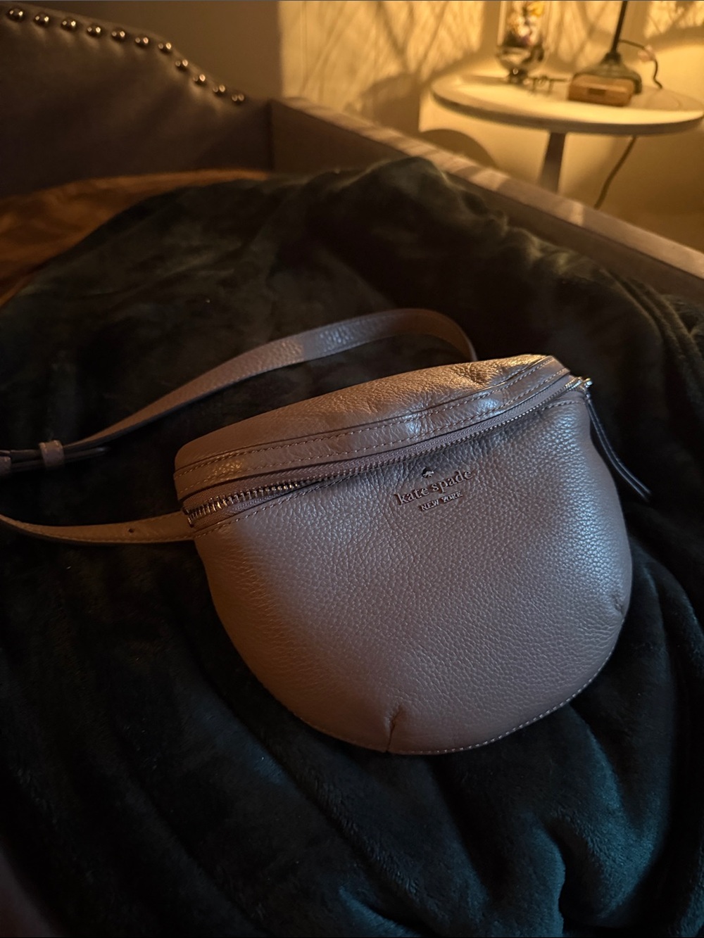 kate spade pebbled leather crossbody bag in brown